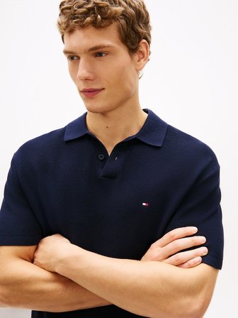 COOL TOUCH STRUCTURE SS POLO Erkek Mavi Sweatshirt - MW0MW42795