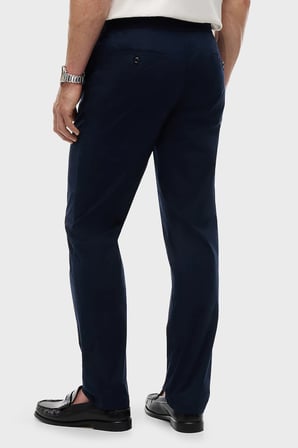 Tommy Hilfiger Pamuklu Bağlamalı Normal Bel Düz Paça Pantolon Erkek PANTOLON MW0MW42340 DW5 LACİVERT