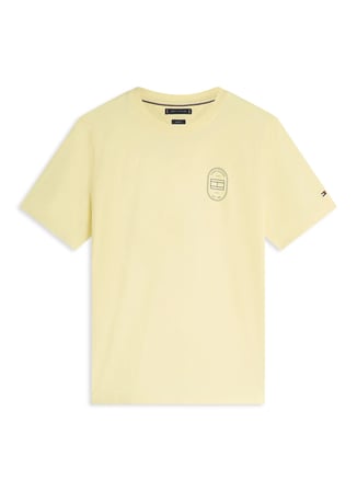 Tommy Hilfiger Sarı Erkek T-Shirt MW0MW42364ZF0_BRAND LOVE ROUNDEL TE