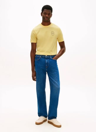 Tommy Hilfiger Sarı Erkek T-Shirt MW0MW42364ZF0_BRAND LOVE ROUNDEL TE