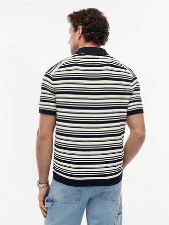 COOL TOUCH STRUCTURE SS POLO Erkek Mavi Sweatshirt - MW0MW42795