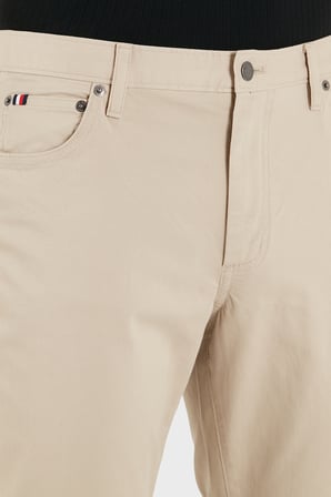 Tommy Hilfiger Pamuklu Straight Fit Normal Bel  Pantolon Erkek PANTOLON MW0MW40915 RBT KUM