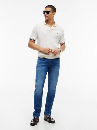 Tommy Hilfiger MW0MW42316 Slim Bleecker Jax Erkek Denim Pantolon