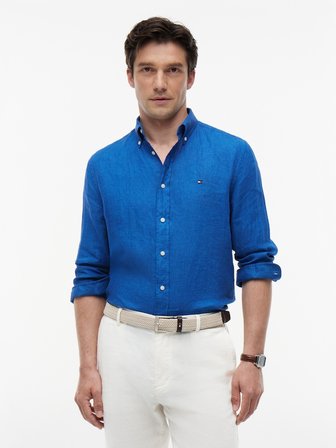 PIGMENT DYED LI SOLID RF SHIRT Erkek Mavi Gömlek - MW0MW41530