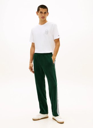 Tommy Hilfiger Beyaz Erkek Logo Baskılı T-Shirt MW0MW42364YBR_BRAND LOVE ROUNDEL TE