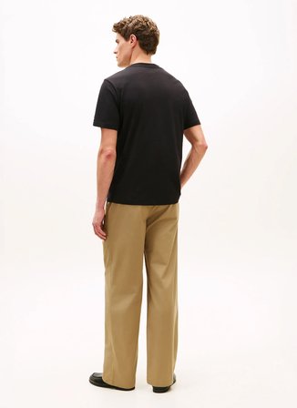 Tommy Hilfiger Siyah Erkek Logo Baskılı T-Shirt MW0MW42364BDS_BRAND LOVE ROUNDEL TE