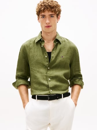 PIGMENT DYED LI SOLID RF SHIRT Erkek Yeşil Gömlek - MW0MW41530