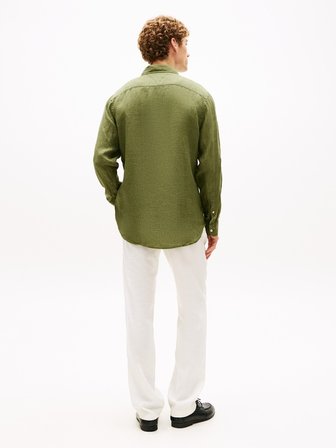PIGMENT DYED LI SOLID RF SHIRT Erkek Yeşil Gömlek - MW0MW41530