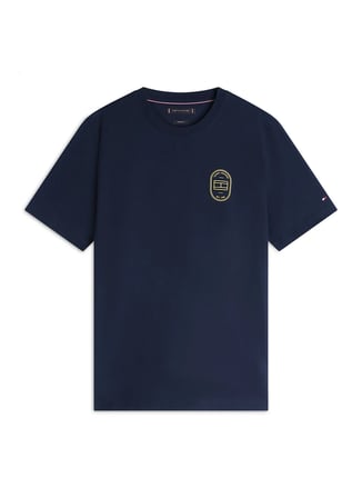 Tommy Hilfiger Siyah Erkek Logo Baskılı T-Shirt MW0MW42364BDS_BRAND LOVE ROUNDEL TE