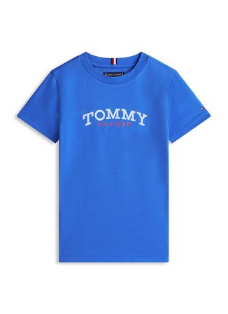 Tommy Hilfiger Mavi Erkek Çocuk Baskılı T-Shirt KB0KB10263C6H