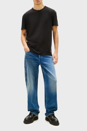 Tommy Jeans Erkek T Shirt DM0DM22529 BDS
