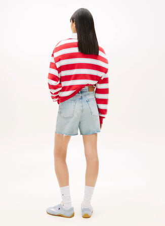Tommy Jeans Mavi Kadın Denim Şort MOM SHORT BJ8115