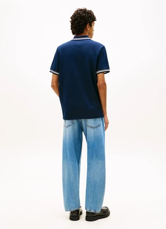 Tommy Jeans Lacivert Erkek Polo T-Shirt DM0DM22700C1G Lacivert Polo T-Shirt