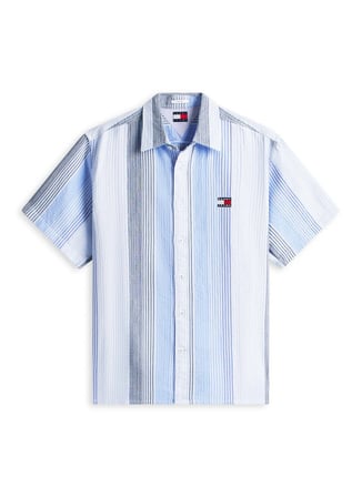 Tommy Jeans Mavi Erkek Regular Fit Desenli Gömlek DM0DM22789C3Q Mavi Gömlek