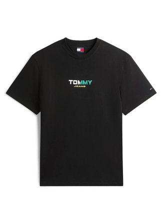 Tommy Jeans Siyah Erkek Regular Fit Baskılı T-Shirt DM0DM22534BDS Siyah T-Shirt