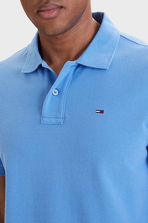 Tommy Jeans Pamuklu Regular Fit Düğmeli Polo Yaka T Shirt Erkek POLO YAKA T SHİRT DM0DM22711 C38 MAVİ