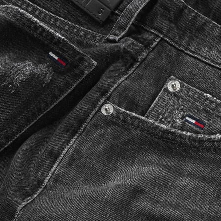 TOMMY HILFIGER Kadın Marka Logolu Günlük Kullanıma Uygun Koyu Gri Şort DW0DW22687 1BZ