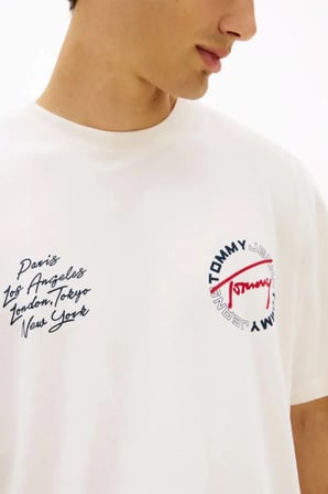 Tommy Jeans Erkek Tişört-DM0DM22535