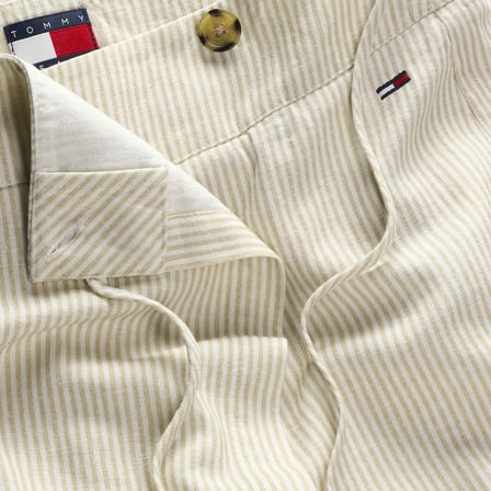 TOMMY HILFIGER Kadın Marka Logolu Günlük Kullanıma Uygun Bej Şort DW0DW22267 0AA