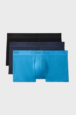 Calvin Klein Logolu 3 Pack  Boxer 000NB3651A3UO Erkek BOXER 000NB3651A 3UO Siyah-Lacivert-Turkuaz