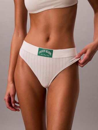 CALVIN KLEIN Kadın Marka Logolu Günlük Kullanıma Uygun Krem Külot LV00QF8711 YAS