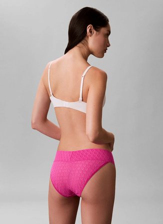 Calvin Klein Pembe Kadın Bikini Külot LV00QD5283 CK WOMEN