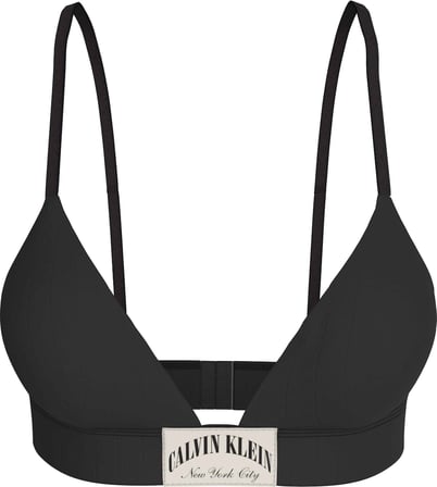 CALVIN KLEIN Kadın Marka Logolu Günlük Kullanıma Uygun Siyah Sütyen LV00QF8886 UB1