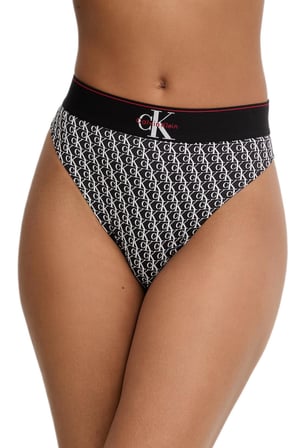 Calvin Klein Kadın Siyah Yüksek Bel Bikini Külot LV00QF8705 