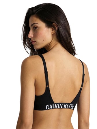 Calvin Klein Kadın Siyah Yuvarlak Yakalı Bralet Bikini Üstü LV00Q61211 