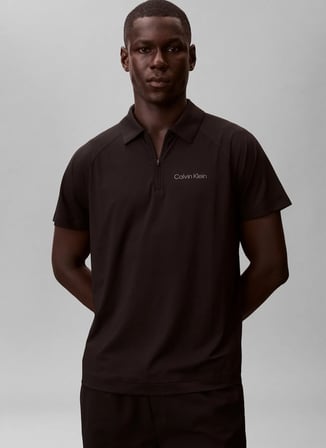 Calvin Klein Jeans Siyah Erkek Polo T-Shirt LVGMS6K110UB1 Siyah Polo T-Shirt