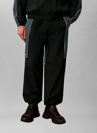 Calvin Klein Jeans Siyah Erkek Sweatpant LVGMS6P605ZGU Siyah Eşofman Altı