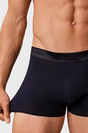 Calvin Klein Logolu 3 Pack Boxer LV00NB45754XR Erkek BOXER LV00NB4575 4XR Lacivert-Sarı-Gri