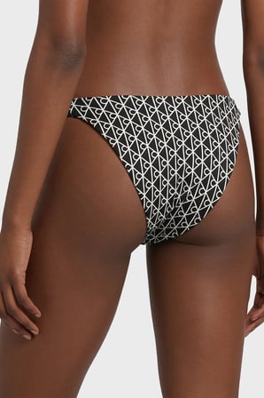 Calvin Klein Logolu Bikini Altı LV00Q6120632N Bayan BİKİNİ ALTI LV00Q61206 32N SİYAH-BEYAZ