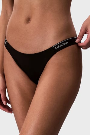 Calvin Klein Logolu Bikini Altı LV00Q61206UB1 Bayan BİKİNİ ALTI LV00Q61206 UB1 SİYAH