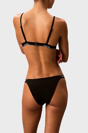 Calvin Klein Logolu Bikini Altı LV00Q61206UB1 Bayan BİKİNİ ALTI LV00Q61206 UB1 SİYAH