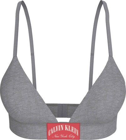 CALVIN KLEIN Kadın Marka Logolu Günlük Kullanıma Uygun Gri Sütyen LV00QF8886 P7A