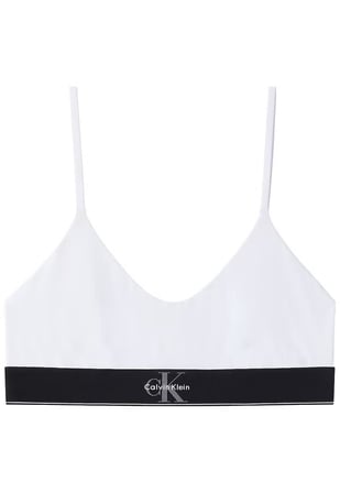 Calvin Klein Kadın Beyaz Desteksiz Bralet Sütyen LV00QF8814