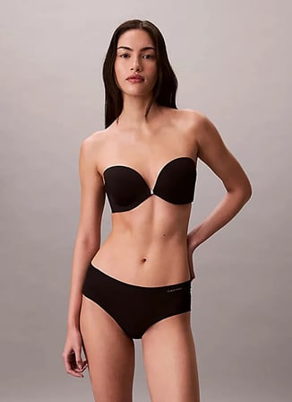 Calvin Klein Siyah Kadın LV00QF8413 Straplez Sütyen
