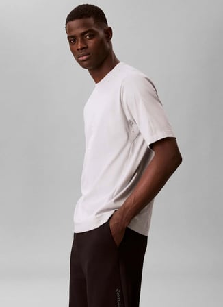 Calvin Klein Jeans Gri Erkek Standart Baskılı T-Shirt LVGMS6K101PCU Gri T-Shirt