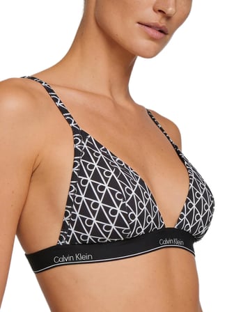 Calvin Klein Kadın Siyah Üçgen Bikini Üstü LV00Q61208