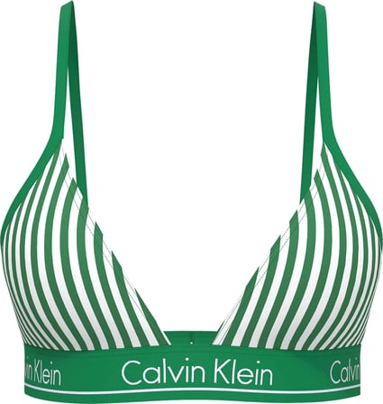 CALVIN KLEIN Kadın  Yeşil-Beyaz Bikini Üstü LV00Q61208 4ZF
