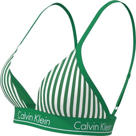 CALVIN KLEIN Kadın  Yeşil-Beyaz Bikini Üstü LV00Q61208 4ZF
