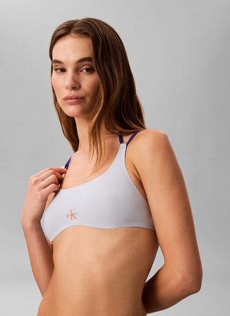 Calvin Klein Mavi Kadın Bikini Üst BRALETTE