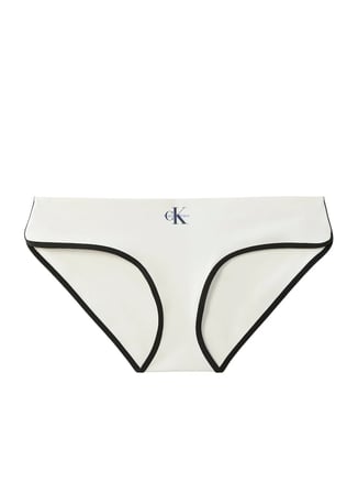 Calvin Klein Bej Kadın Standart Fit Desenli Bikini Alt HIPSTER