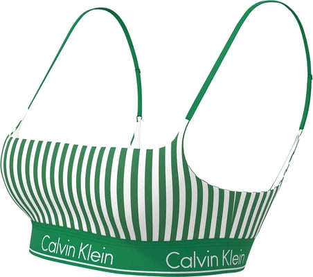 CALVIN KLEIN Kadın  Yeşil-Beyaz Bikini Üstü LV00Q61130 4ZF