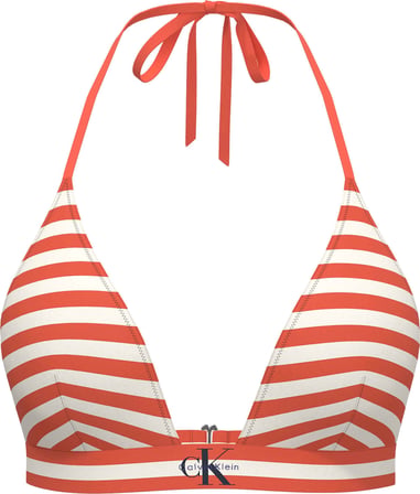 CALVIN KLEIN Kadın Marka Logolu Şık Tasarımlı Turuncu Bikini Üstü LV00Q61225 3SM