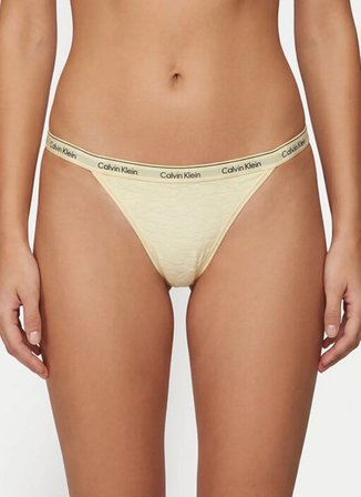 Calvin Klein Sarı Kadın Bikini Külot LV00QD5213CK WOMEN