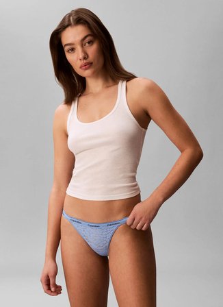 Calvin Klein Mavi Kadın Bikini Külot LV00QD5213CK WOMEN