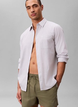 Calvin Klein Haki Erkek Şort Mayo LV00N61039LDI