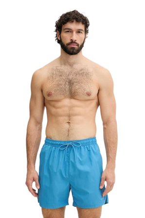 Calvin Klein Erkek Mavi Orta Boy Bağcıklı Kapalı Bel Deniz Şortu LV00N61027 